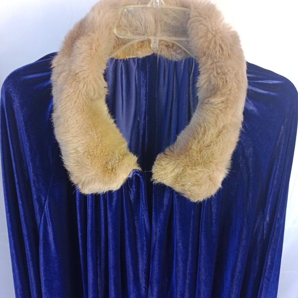 Women's Vintage Purple Velvet Cloak